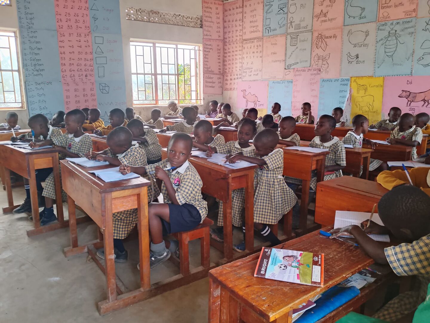 Pupils in class during a study session