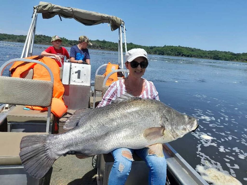 Fishing in Lake Mburo National Park