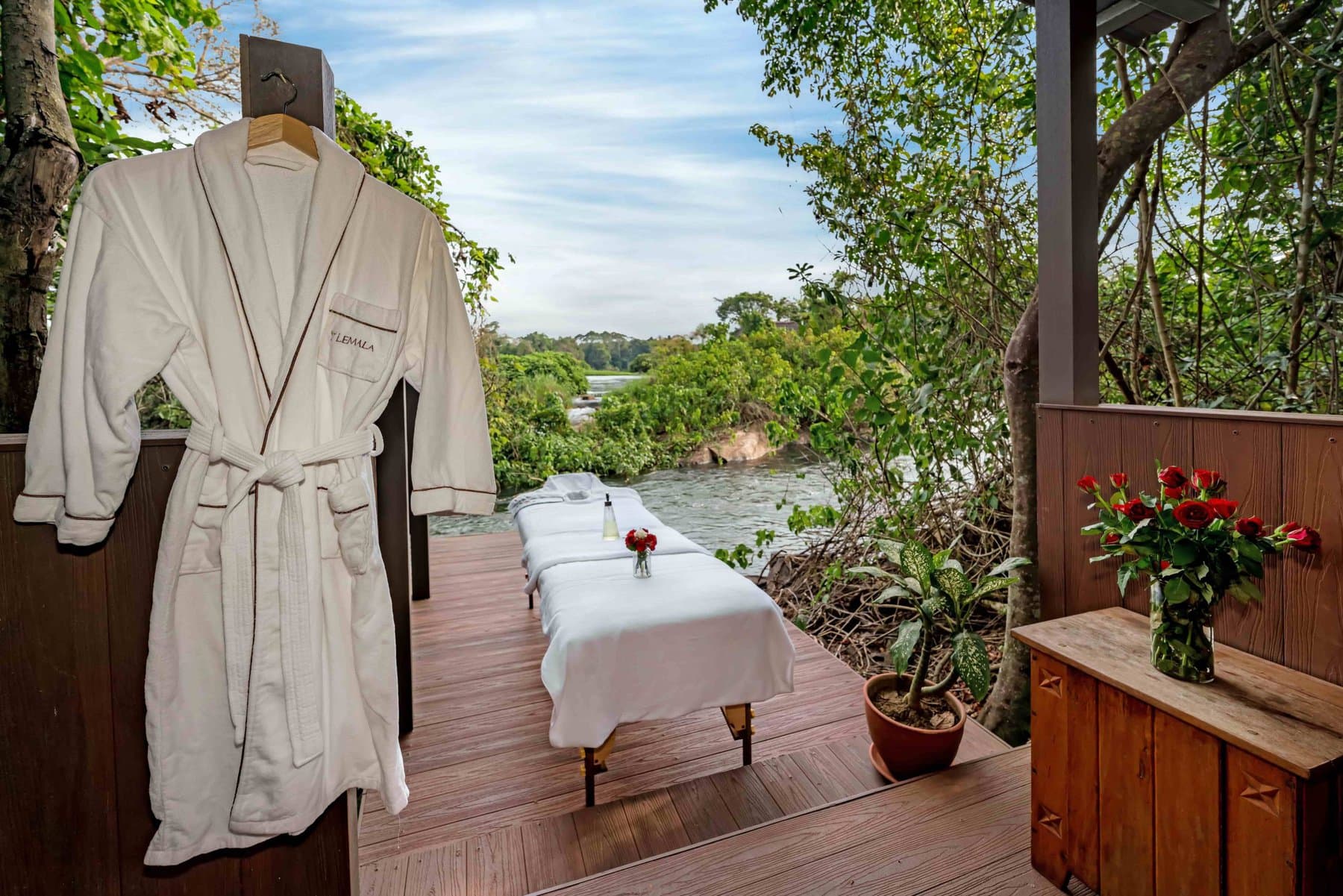 Garden spa at Lemala Wildwaters Lodge Jinja