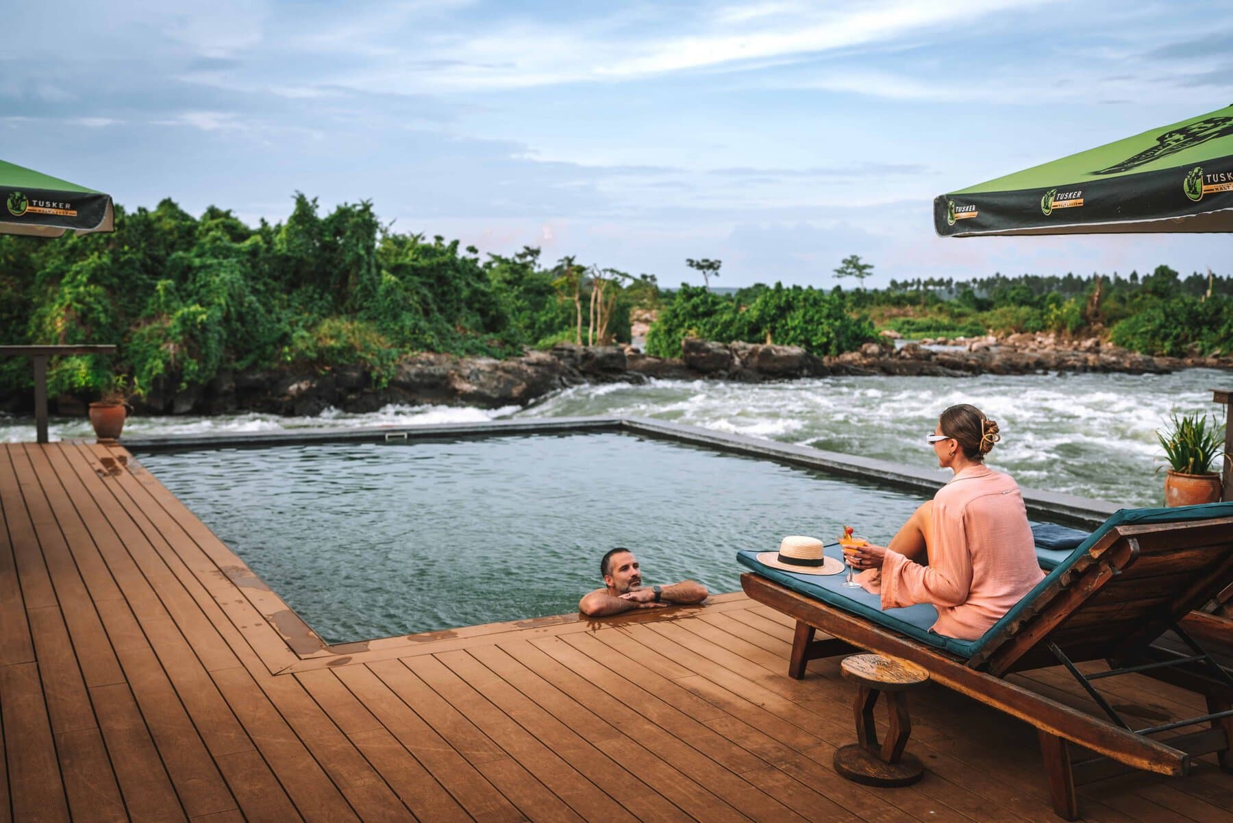 Infinity pool at Lemala Wildwaters Lodge