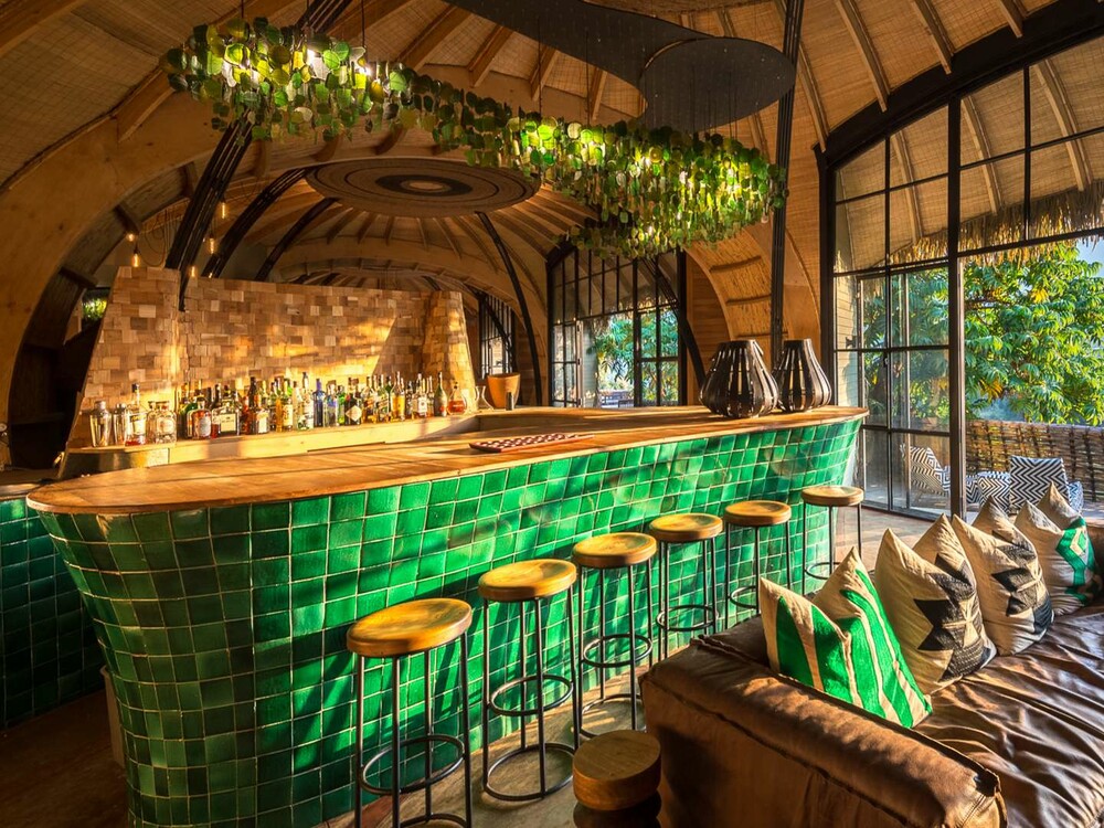 Bisate Lodge bar area