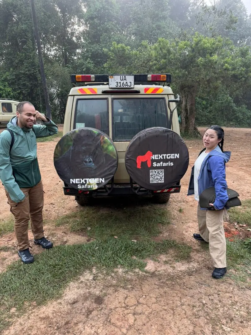 Travelers enjoying safari experience with Nextgen Safaris