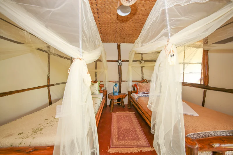 Room interior at Bwindi Backpackers Lodge