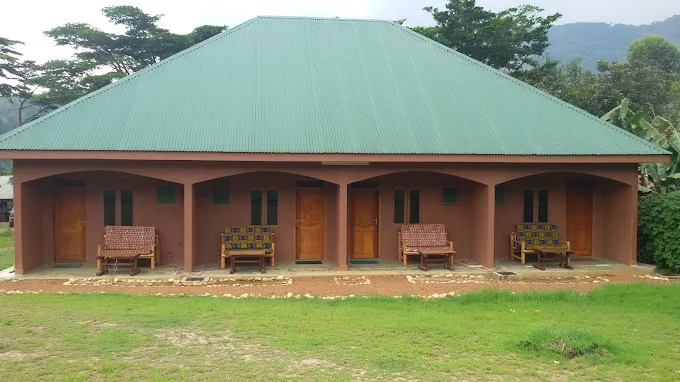 Front view of Bwindi Community Homestay in Buhoma