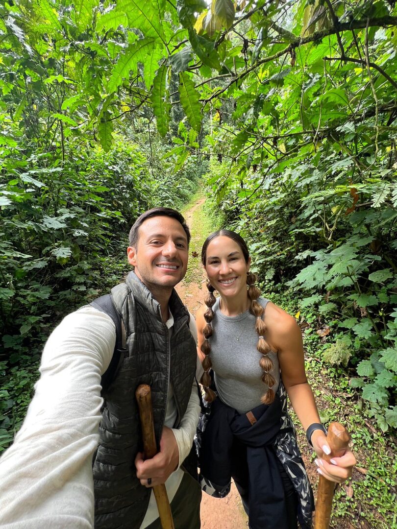 Walkway path through Bwindi Forest Lodge grounds