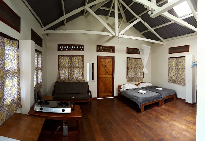 Living room lounge at Bwindi Guest House