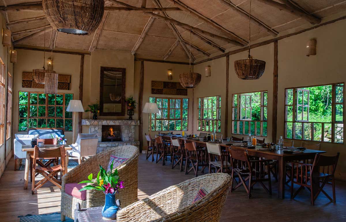 Restaurant at Bwindi Lodge Uganda