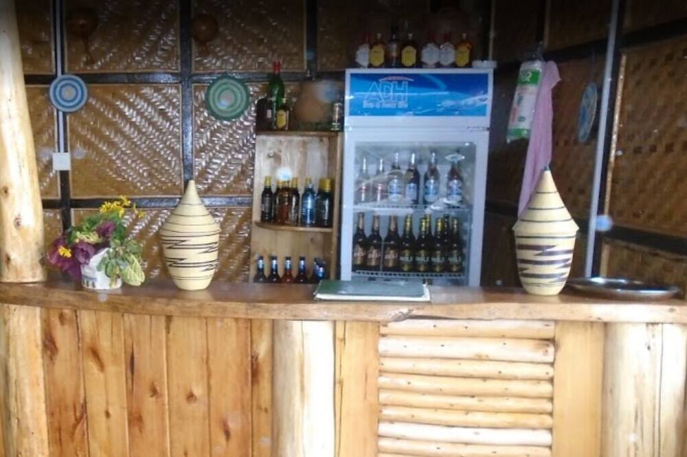 Drinks and lounge area at Bwindi Panorama Resort
