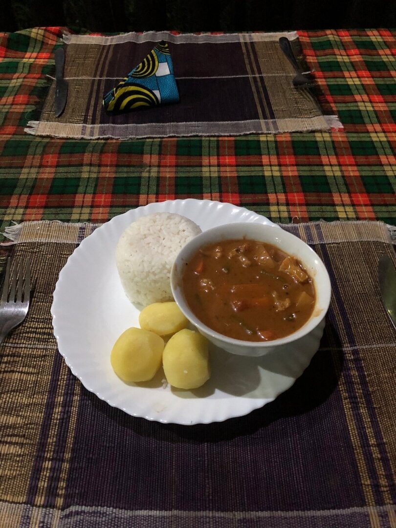 Meal Served at Bwindi View Lodge
