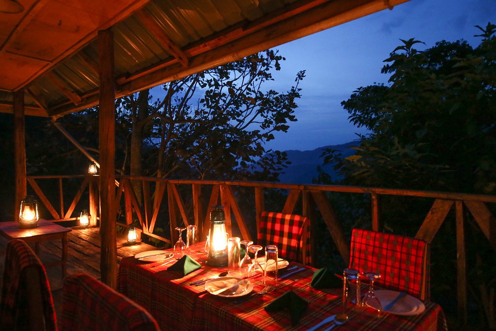 Gorilla Closeup Lodge dining area Uganda safari lodge