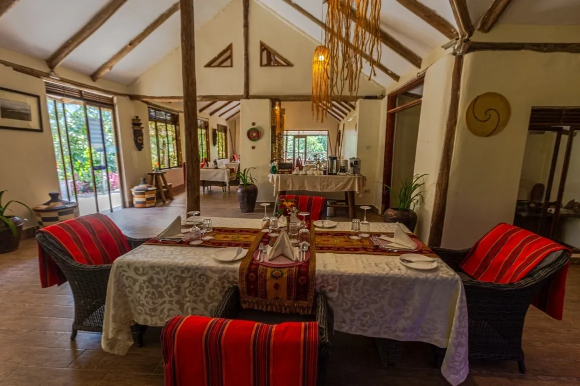 Dining area at Gorilla Safari Lodge Bwindi