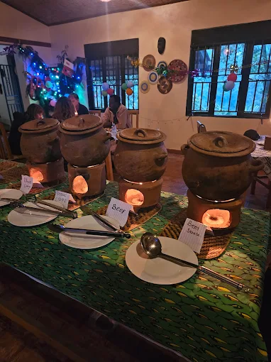 Meals served at Gorilla Valley Lodge