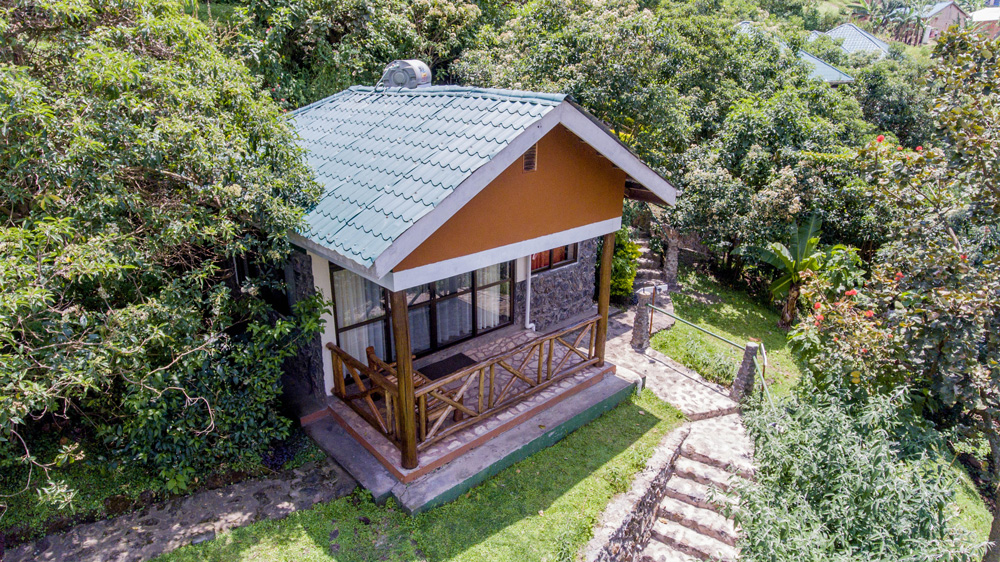 Lake Mulehe Safari Lodge Aerial View