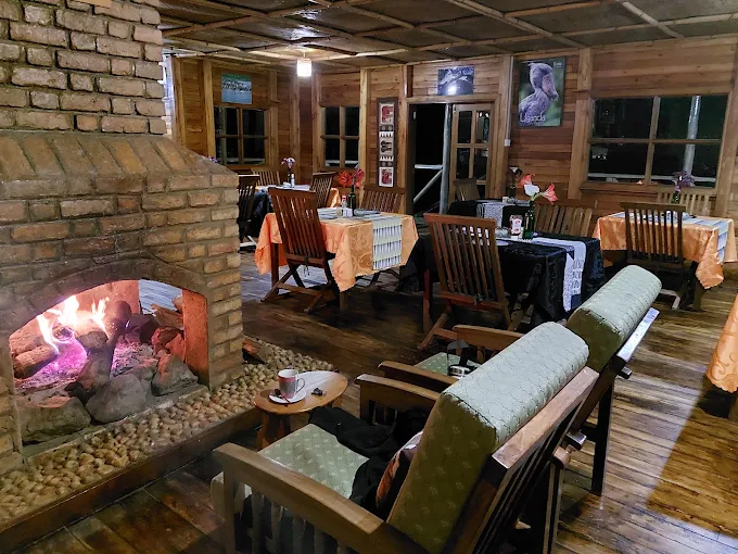 Fireplace Lounge at Ruhija Gorilla Safari Lodge
