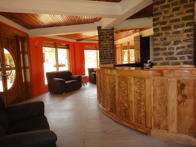 Reception area at Trackers Safari Lodge