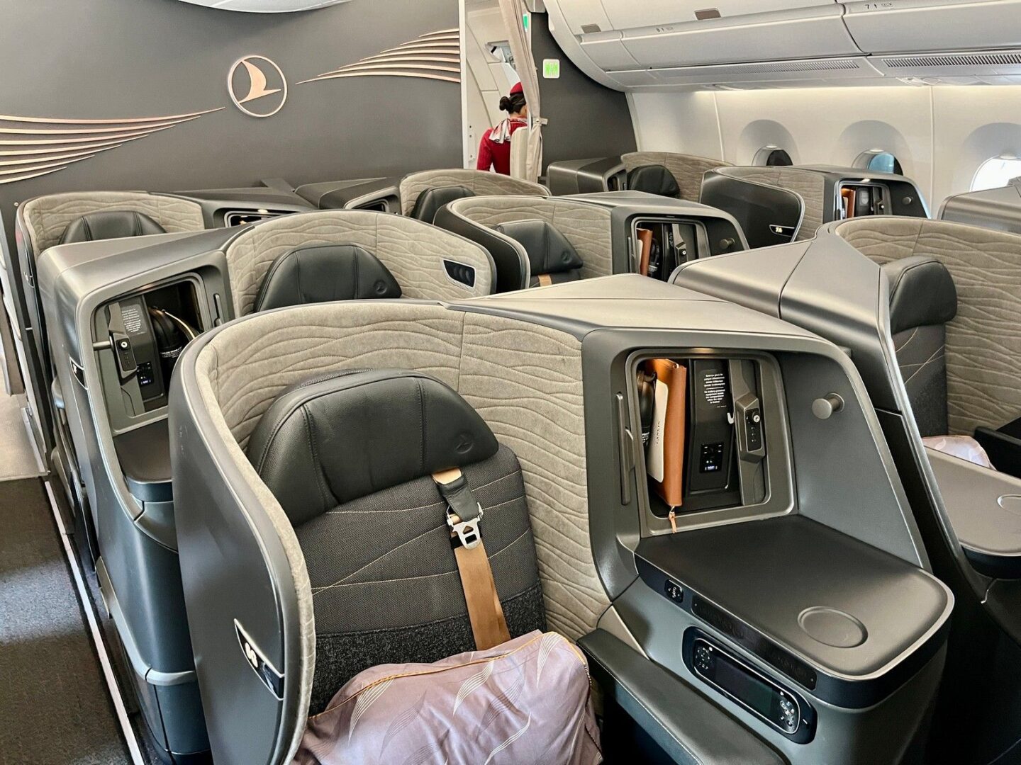 Turkish Airlines Airbus A350 Business Class Cabin