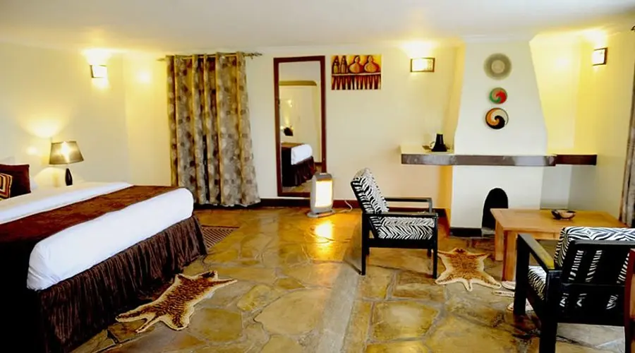 Da Vinci Gorilla Lodge bedroom near Bwindi Uganda