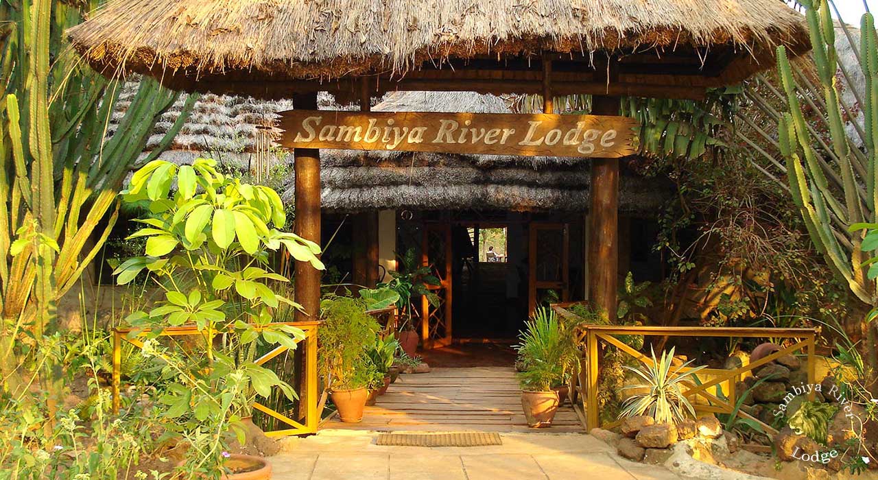 Sambiya River Lodge Entrance