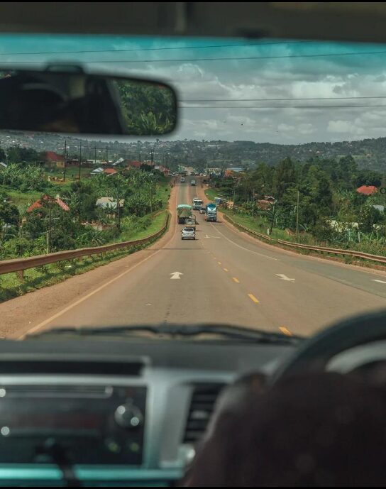 Route map Entebbe to Kampala