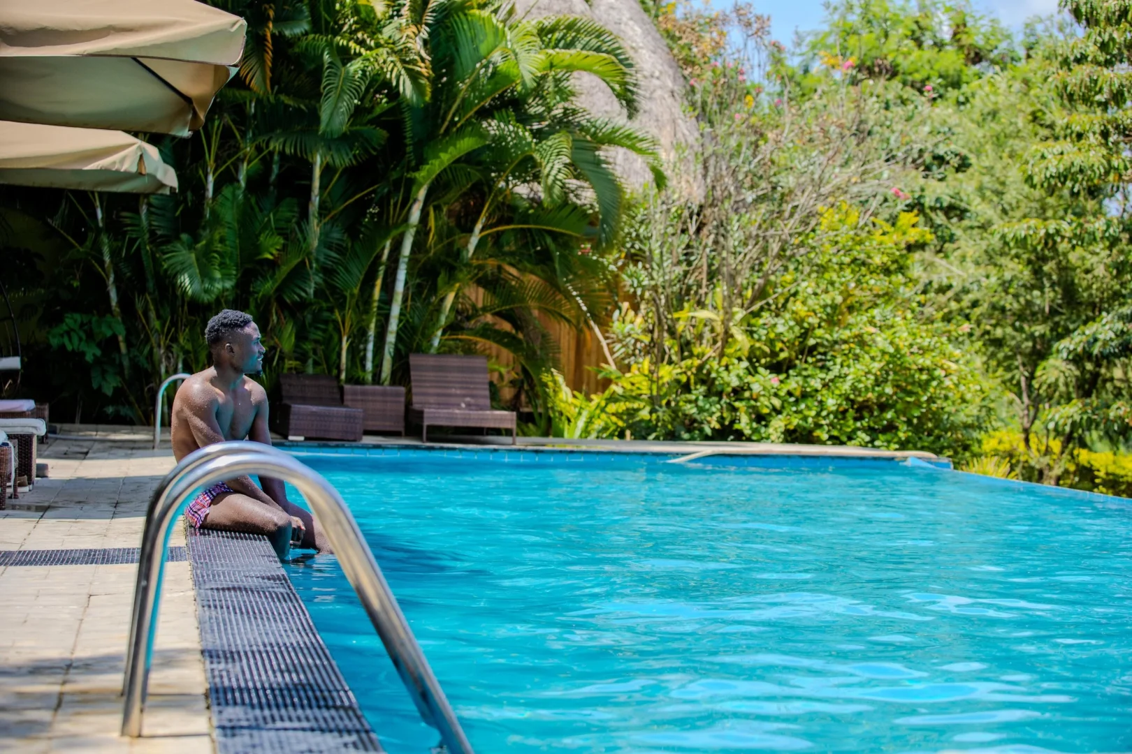 Elephant Hab Lodge Swimming Pool