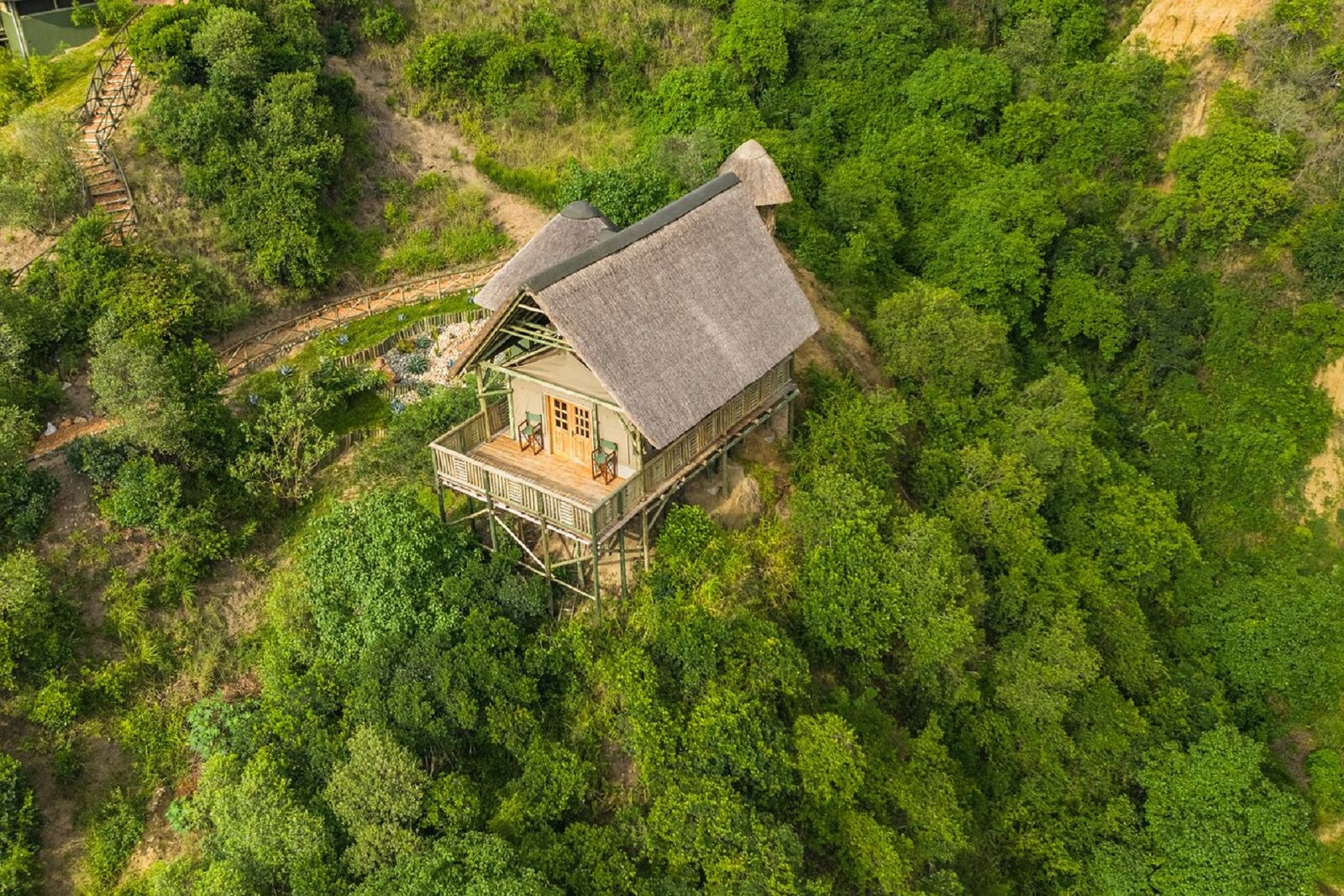 Irungu Forest Safari Lodge Aerial View