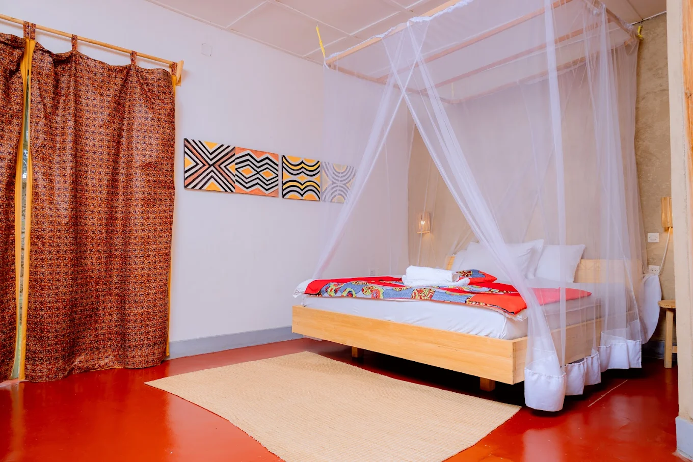 Luxury bedroom at Isange Paradise Resort