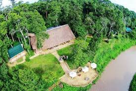 Ishasha Wilderness Camp Panoramic View Panoramic view of Ishasha Wilderness Camp in Queen Elizabeth National Park Uganda