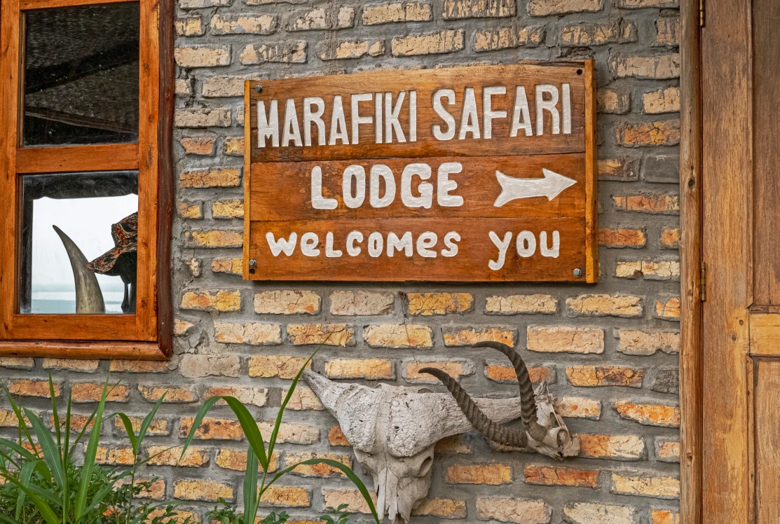Marafiki Safari Lodge Sign