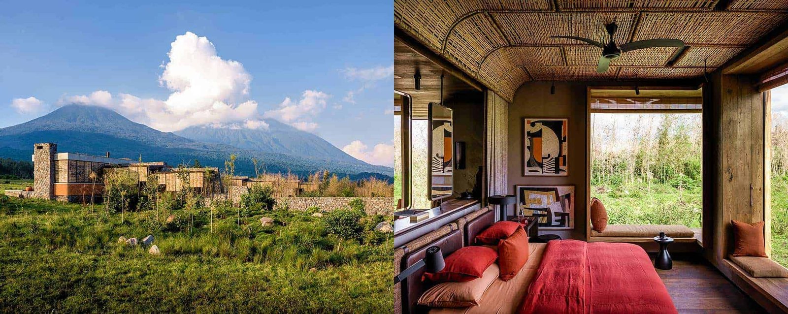 Singita Kwitonda Lodge offers one of the most luxurious gorilla safari accommodation experiences anywhere in Africa. The lodge is designed around ultra-premium comfort, exclusivity, wellness, and personalized hospitality while blending sophisticated contemporary architecture with Rwanda’s volcanic landscapes and conservation values.