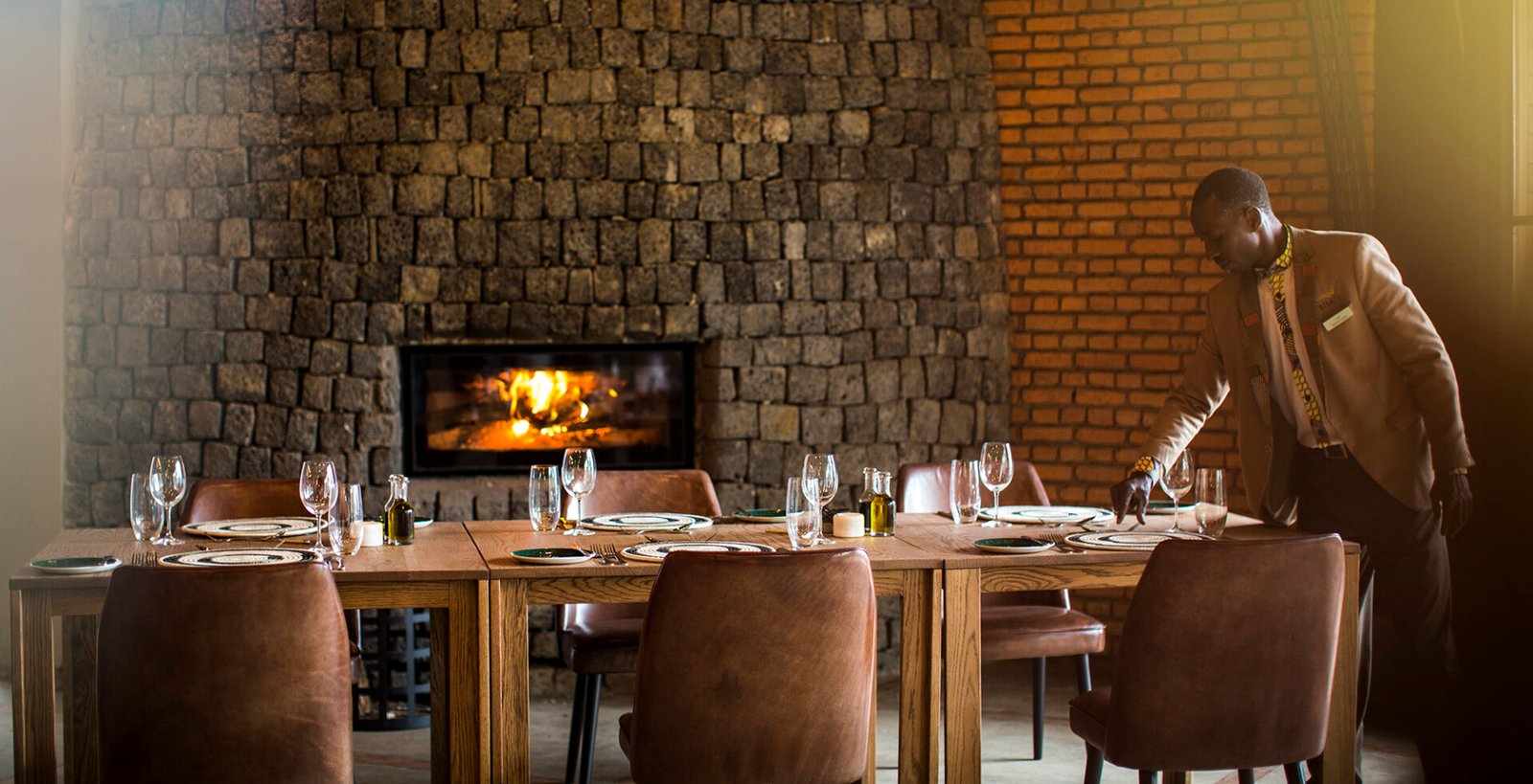 Chef at Bisate Lodge in Rwanda