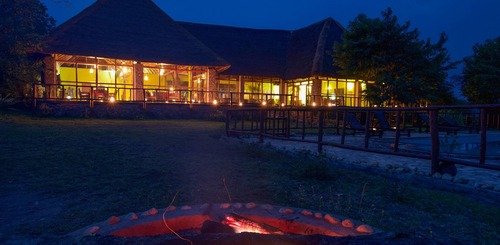 Entale Safari Camp at Night