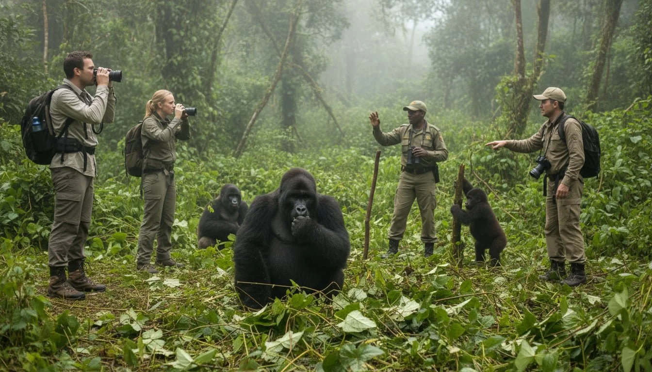 Filming Gorillas in Mgahinga Gorilla National Park