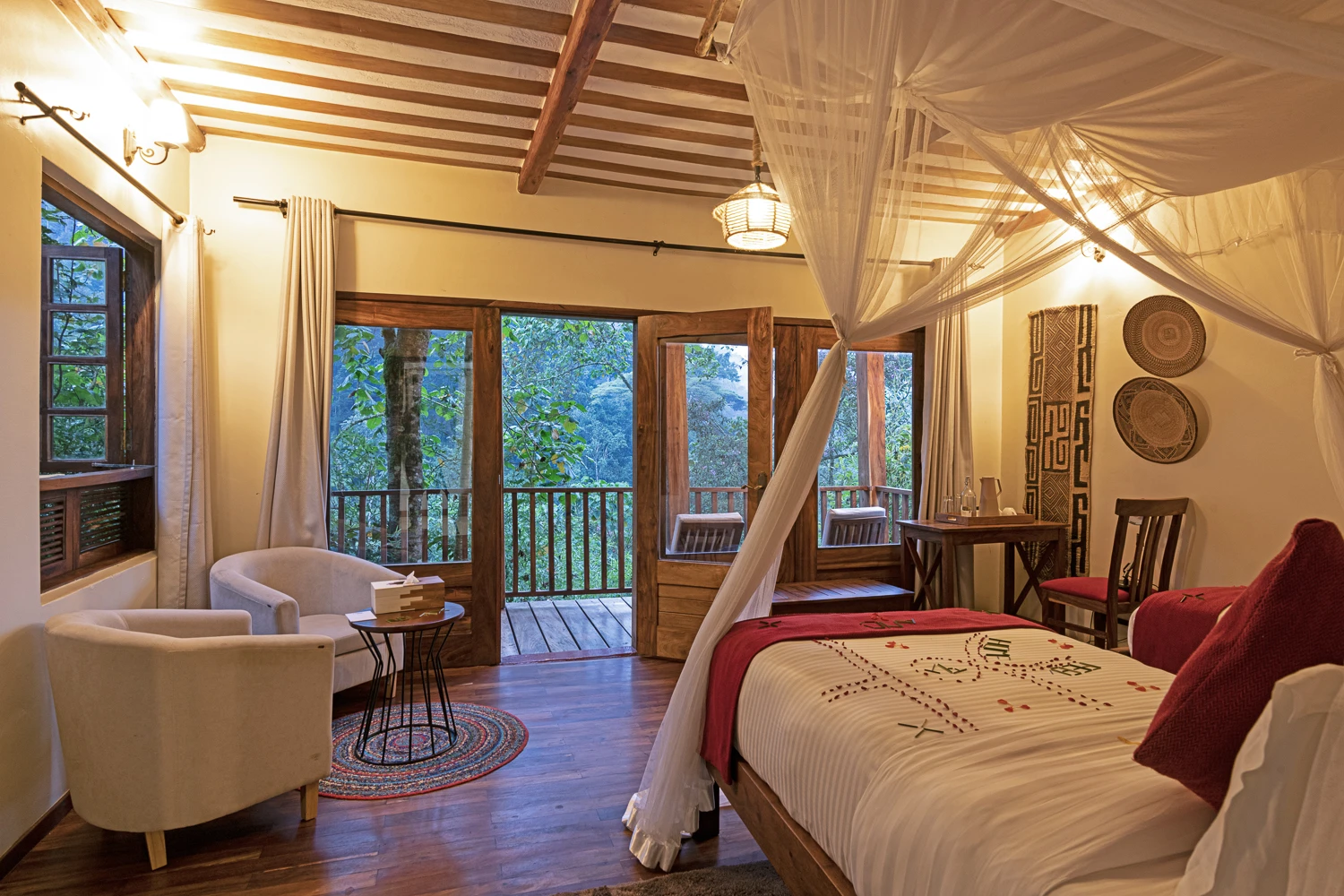 Four Gorillas Lodge room near Bwindi
