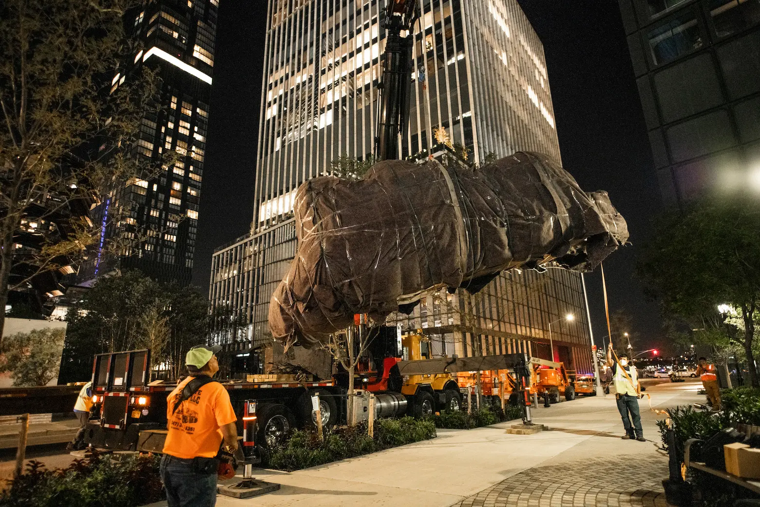 Gorilla Sculpture in Hudson Yards New York Symbol of Conservation