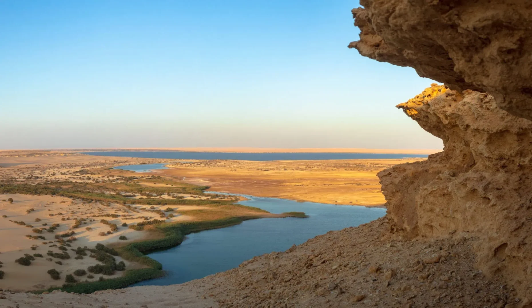 Located near Fayoum, Wadi El Rayan Protected Area is a beautiful natural destination known for its lakes, waterfalls, desert