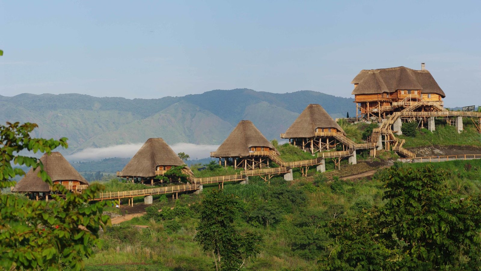 Lake Kyaninga is one of the most spectacular crater lakes near Kibale and is famous for its dramatic scenery.