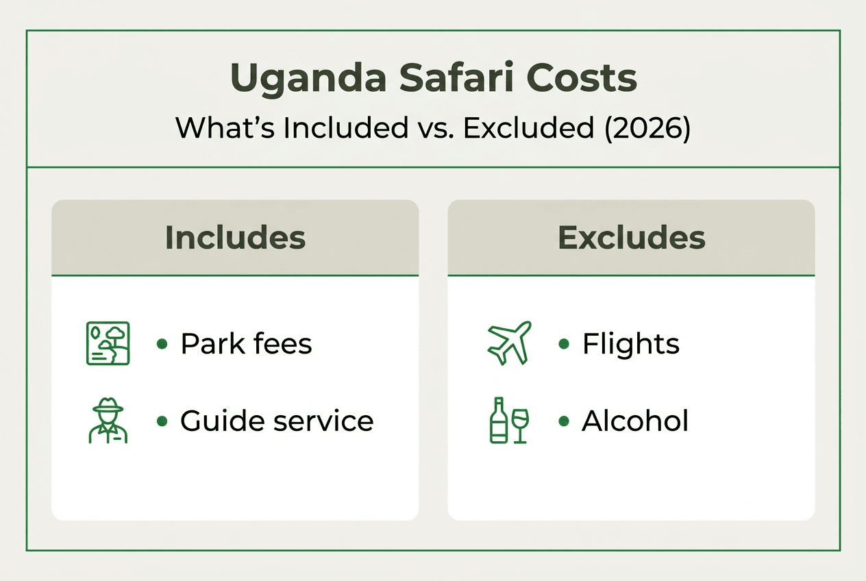 Uganda safari cost guide for budget midrange and luxury safaris