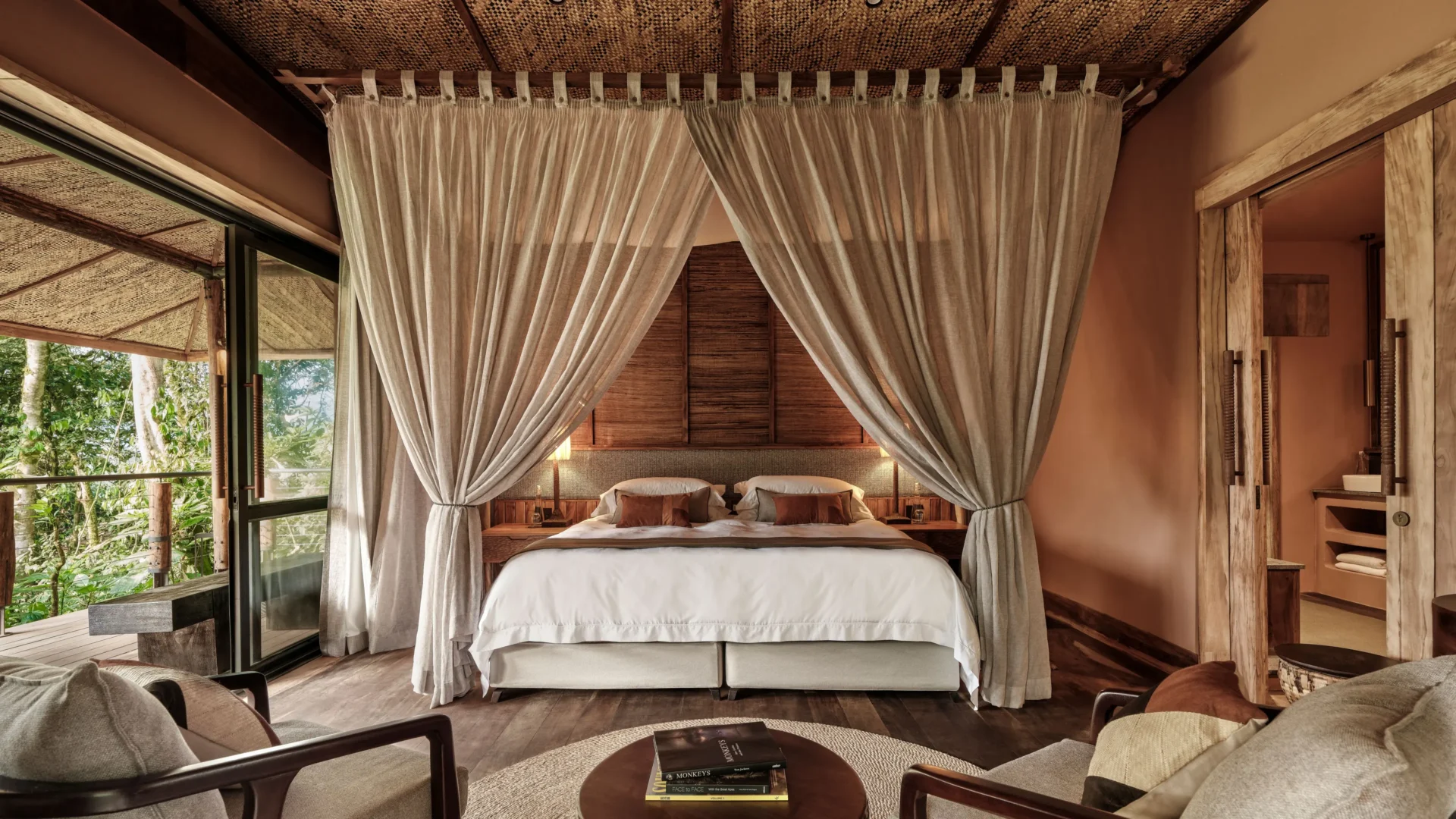 Luxury accommodation for gorilla trekking at Gorilla Forest Lodge