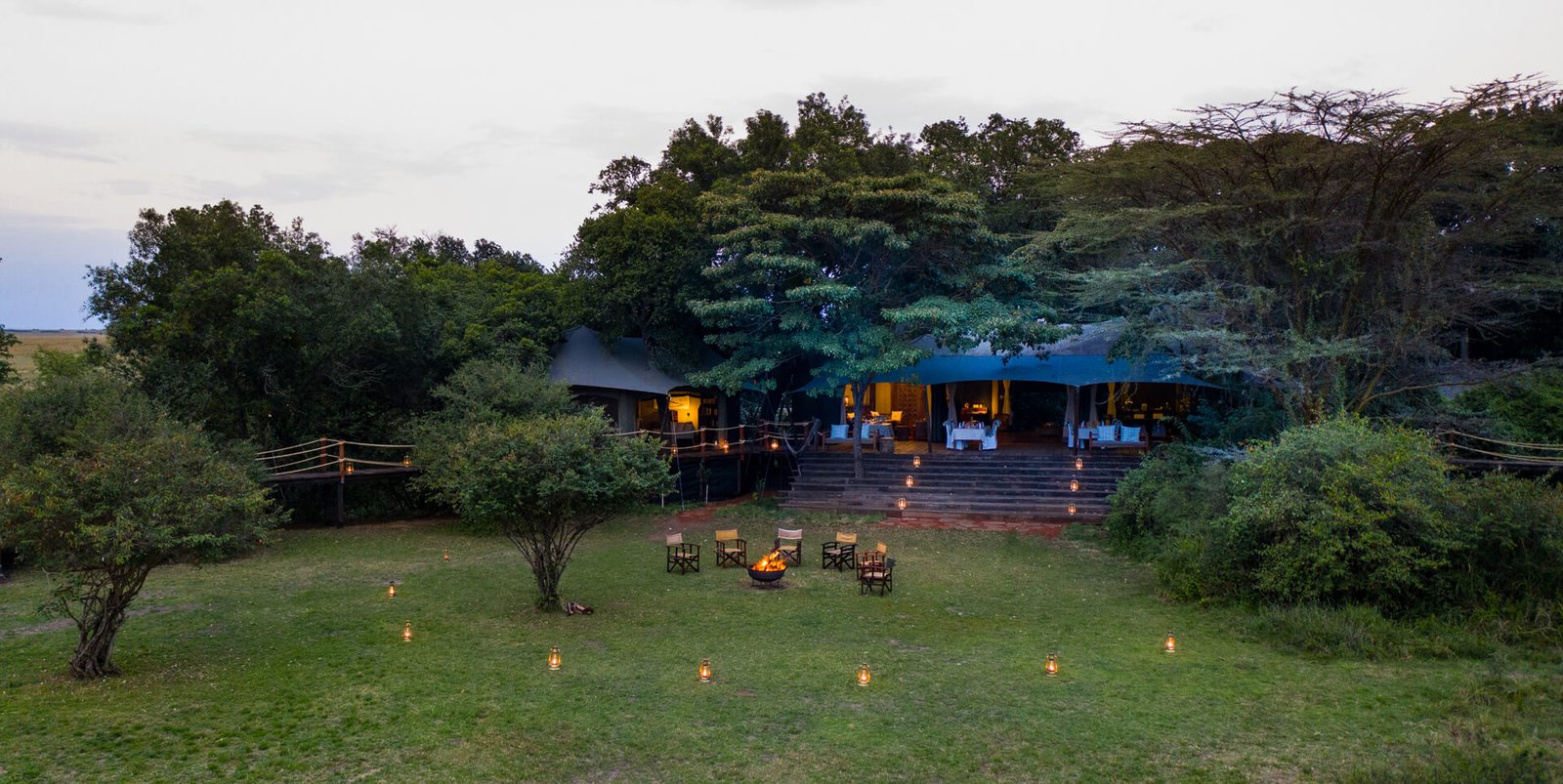 Mara Plains Camp accommodation on 5 Days Masai Mara and Amboseli Group Joining Safari