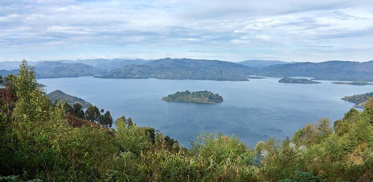 Spectacular setting above Lakes Burera and Ruhondo in Rwanda