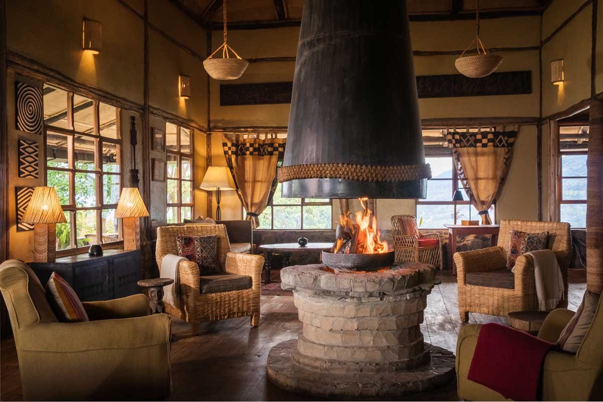 Accommodation at Virunga Lodge in Rwanda