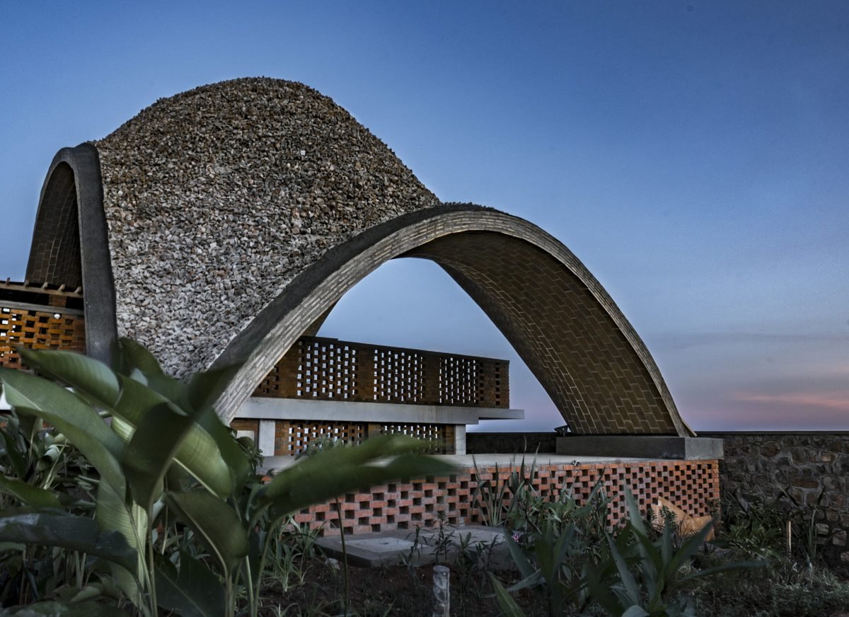 Royal Rwanda inspired architecture at Wilderness Bisate Reserve