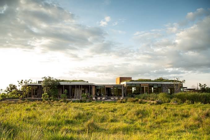 Luxury architecture and interior design at Singita Kataza House Rwanda