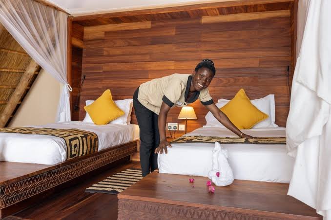 Deluxe bandas at Virunga Lodge for honeymooners and luxury travelers
