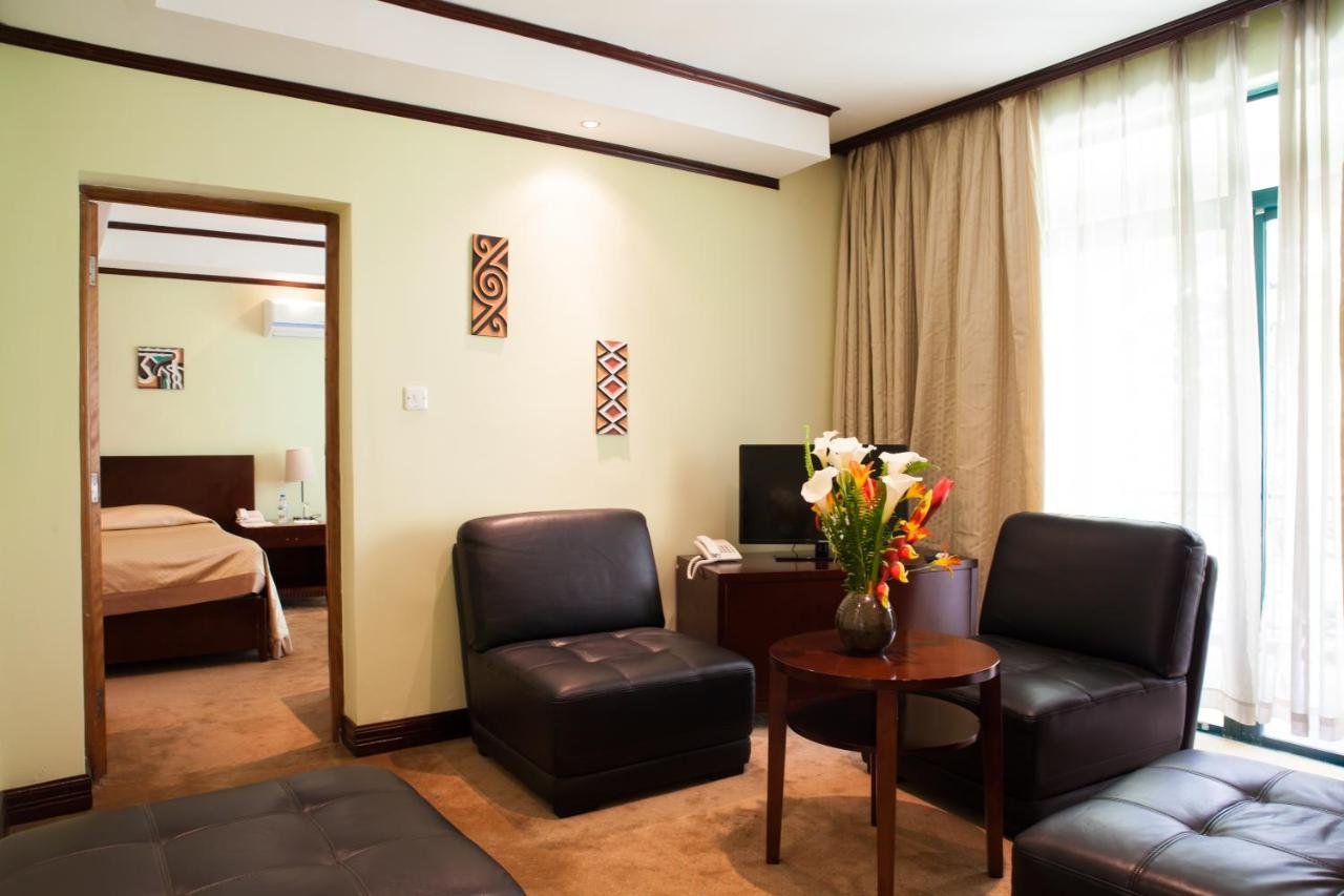 Deluxe room accommodation at Gorillas Volcanoes Hotel Rwanda