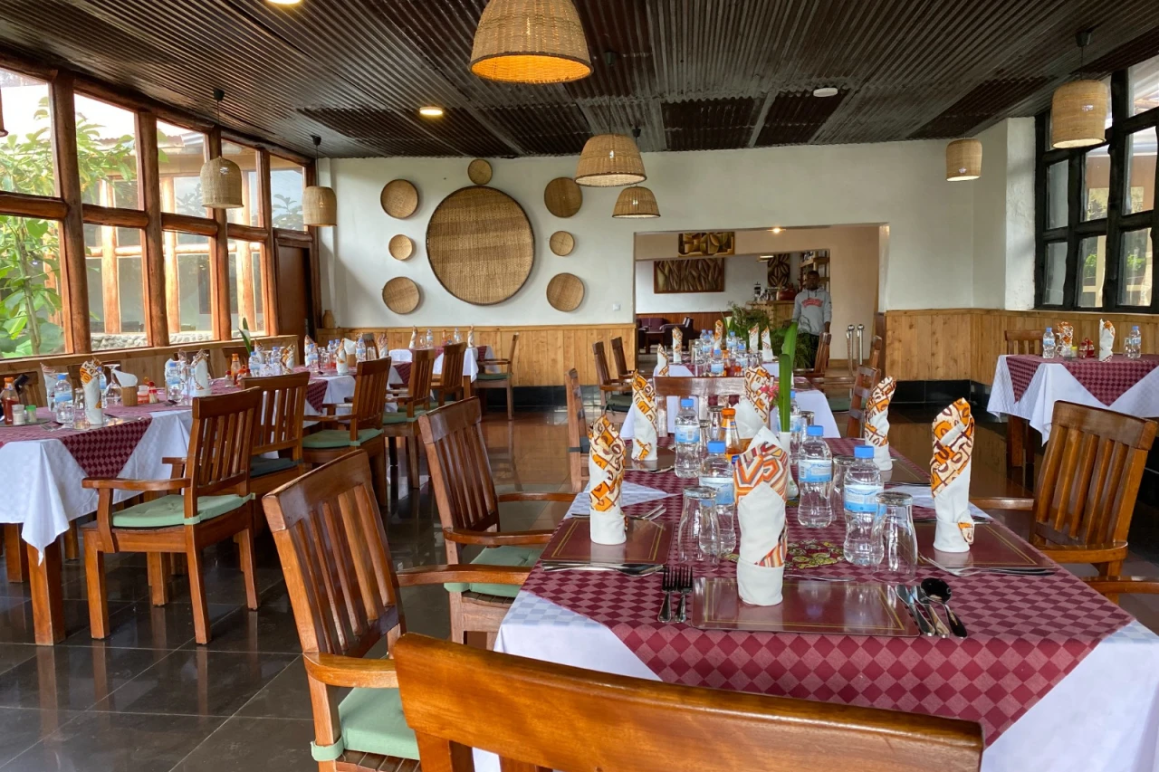 Dining experience at Mountain Gorilla View Lodge Rwanda