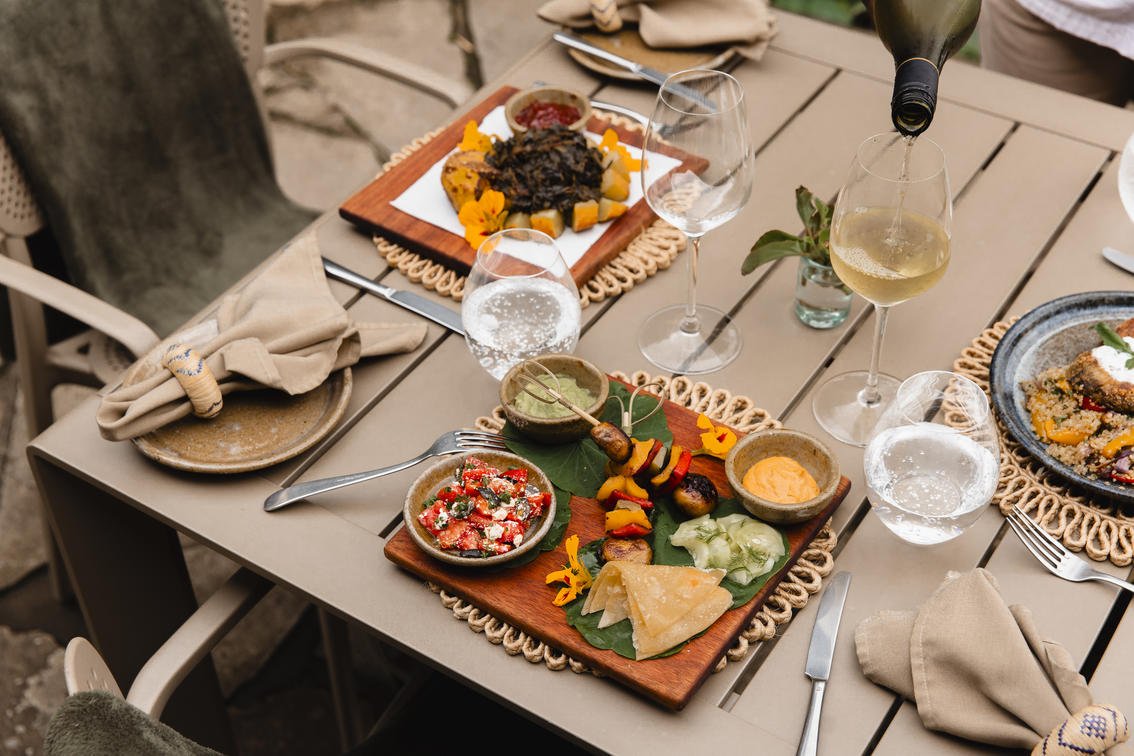 Dining at Wilderness Sabyinyo in Rwanda