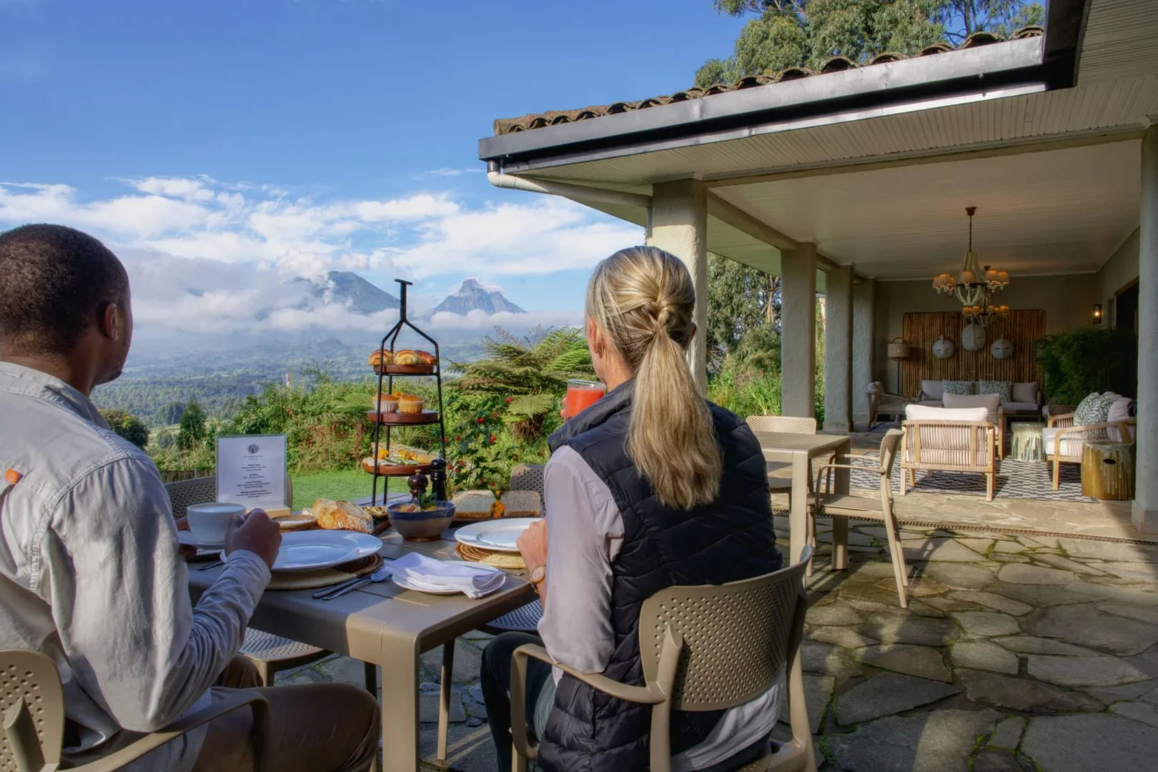 Luxury dining experience at Wilderness Sabyinyo Rwanda
