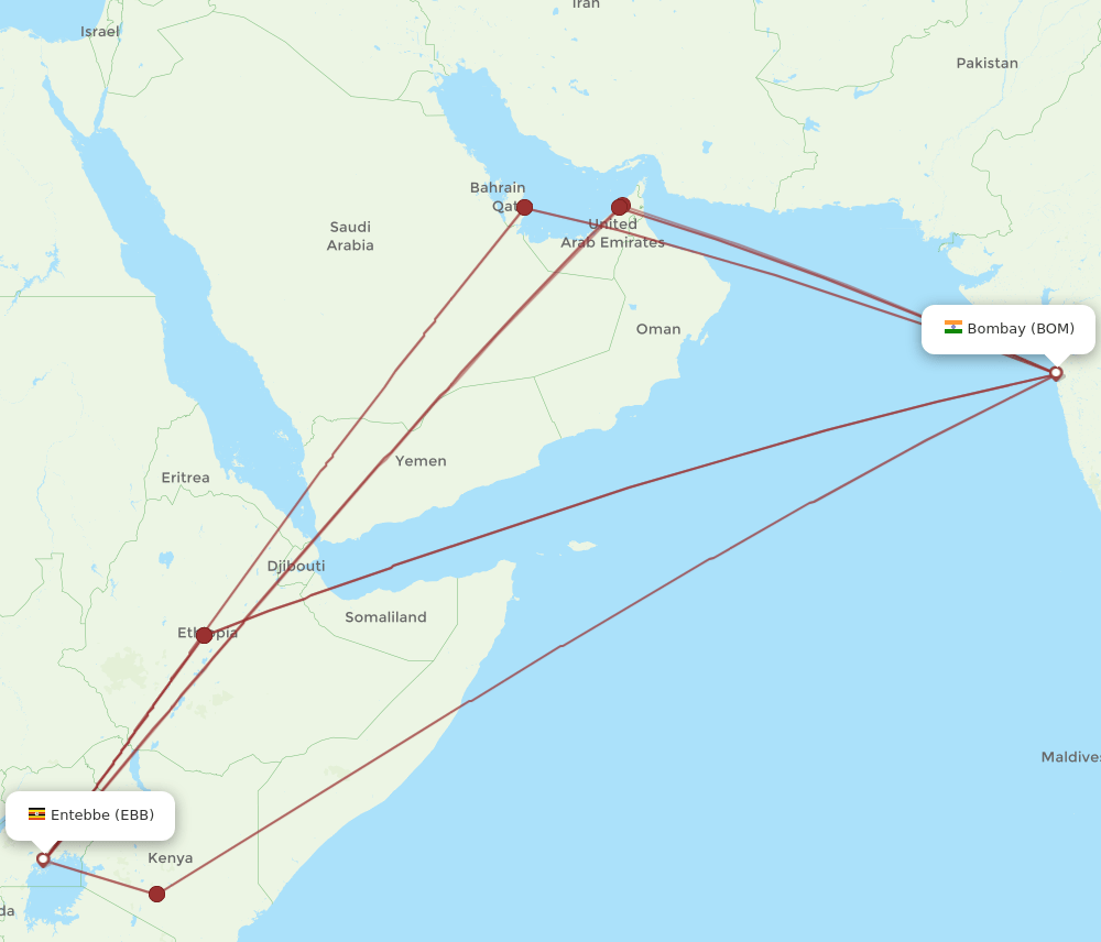 Direct Flights from Mumbai to Uganda – Flight Routes and Travel Information from Mumbai to Entebbe for Uganda Gorilla Trekking Safaris with Nextgen Safaris