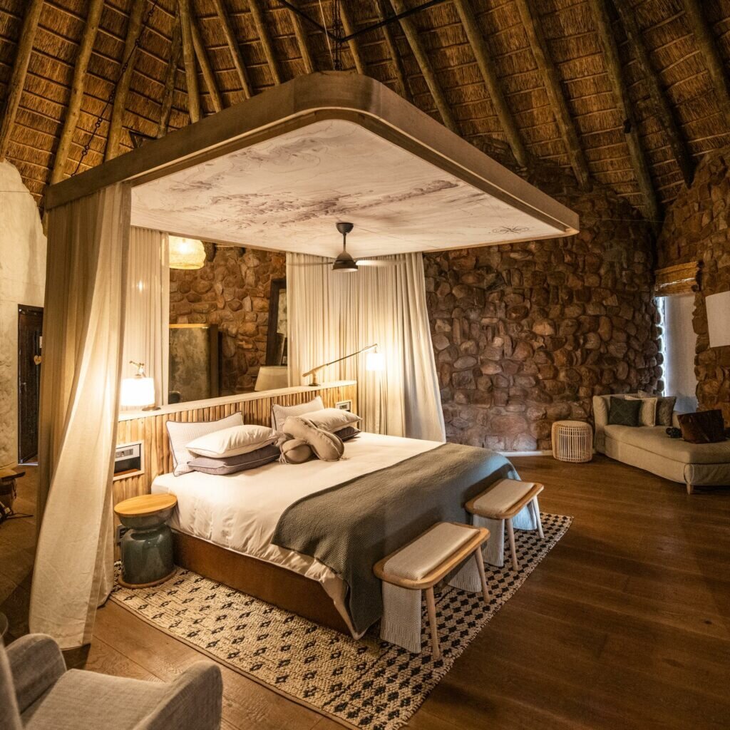 Double rooms for couples at Le Bambou Gorilla Lodge Rwanda